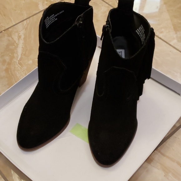 Steve Madden Cian Suede Fringe Bootie - Picture 6 of 7